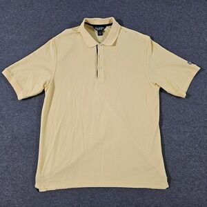 Brooks Brothers Country Club Performance Polo Shirt Mens Large Yellow Cotton